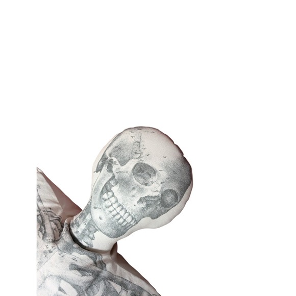 John Derian x Target Halloween Skeleton Bone Daddy Pillow Threshold. 63" - Picture 2 of 4